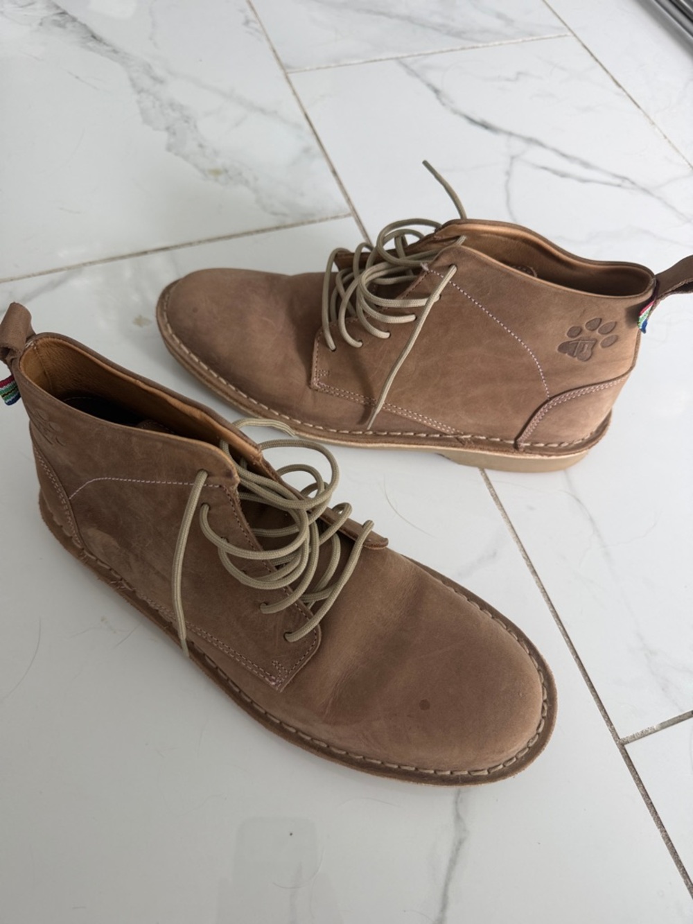 Women’s South Africa veldskoen Casual leather safari Boots in Taupe Brown